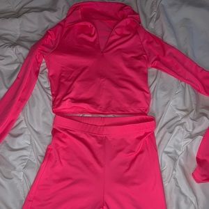 Pretty little thing Two piece hot pink set
